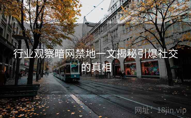 行业观察暗网禁地一文揭秘引爆社交的真相