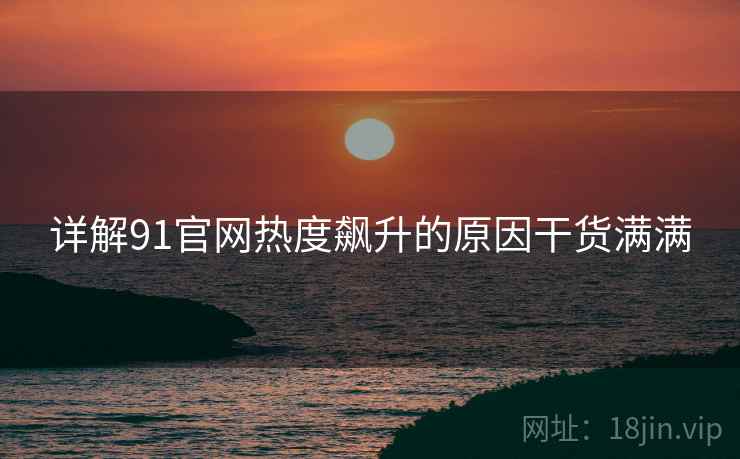 详解91官网热度飙升的原因干货满满
