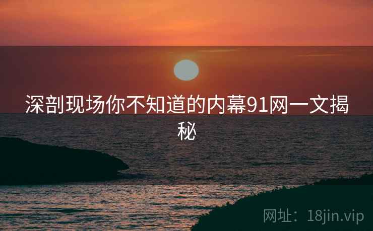 深剖现场你不知道的内幕91网一文揭秘